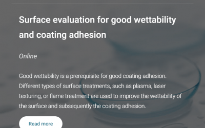Biolin Scientific Webinar: Surface evaluation for good wettability and coating adhesion