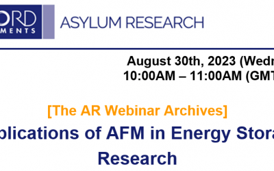 Asylum Research Webinar: Applications of AFM in Energy Storage Research