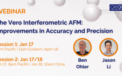 Asylum Research Webinar: The Vero Interferometric AFM: Improvements in Accuracy and Precision