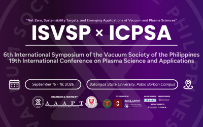 6th International Symposium of the Vacuum Society of the Philippines
